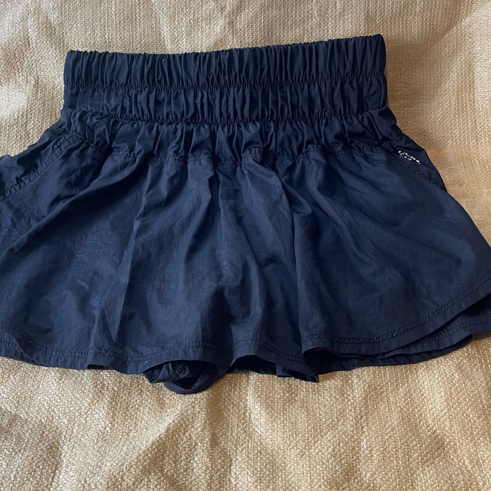 FP Movement by Free People Black Elastic Waist Skort